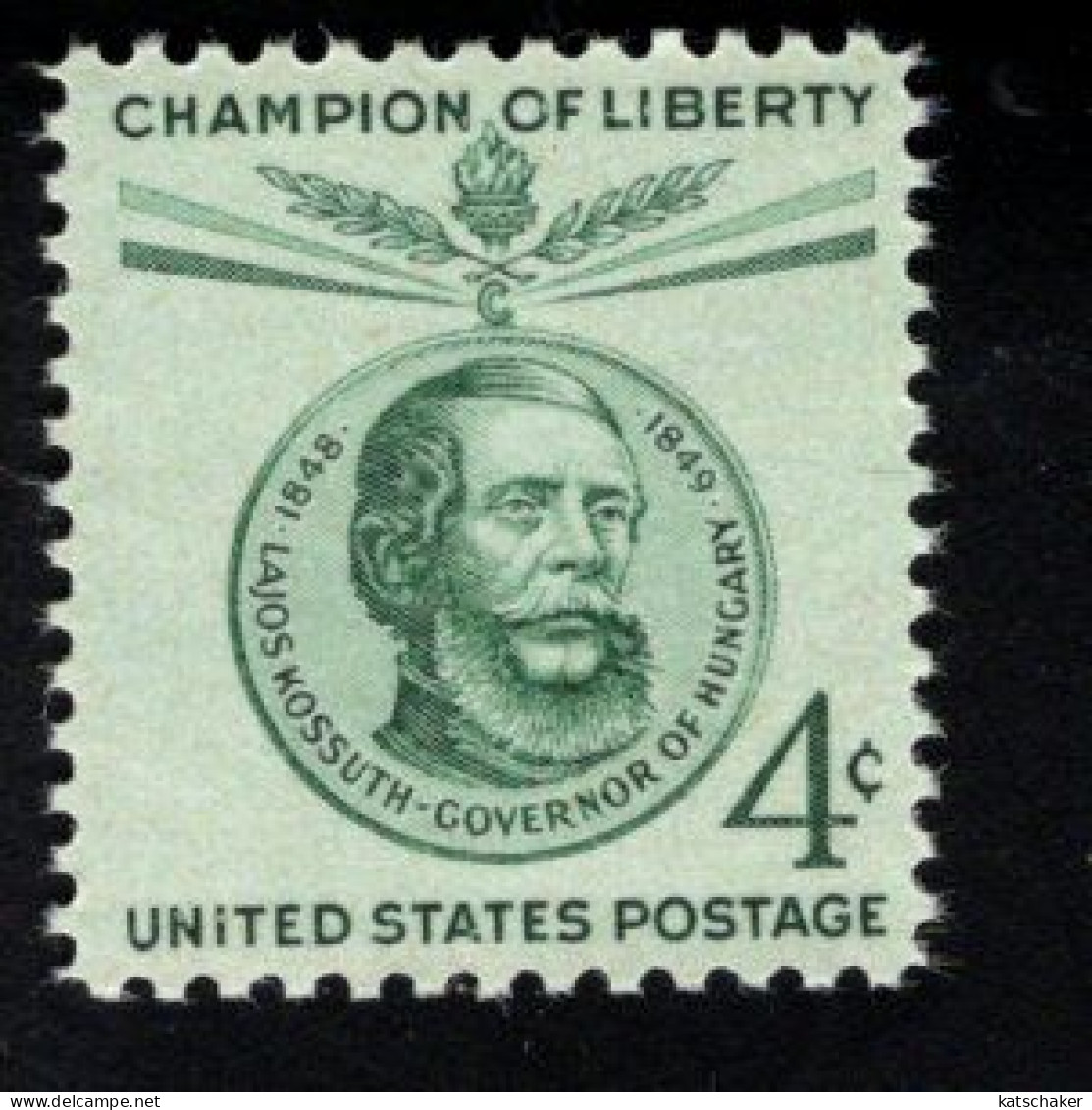 219953749 1958 SCOTT 1117 POSTFRIS MINT  NEVER HINGED EINWANDFREI (XX) CHAMPION OF LIBERTY LAJOS KOSSUTH - Nuevos