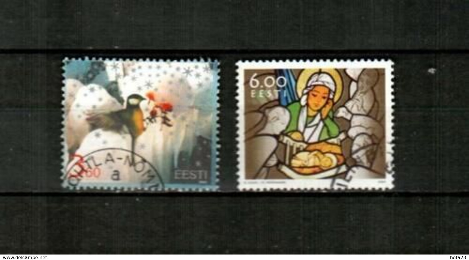 Estonia , Estland  2003  Stamps Christmas. Mi 474-75 Bird  Used ( 0 ) - Estonie