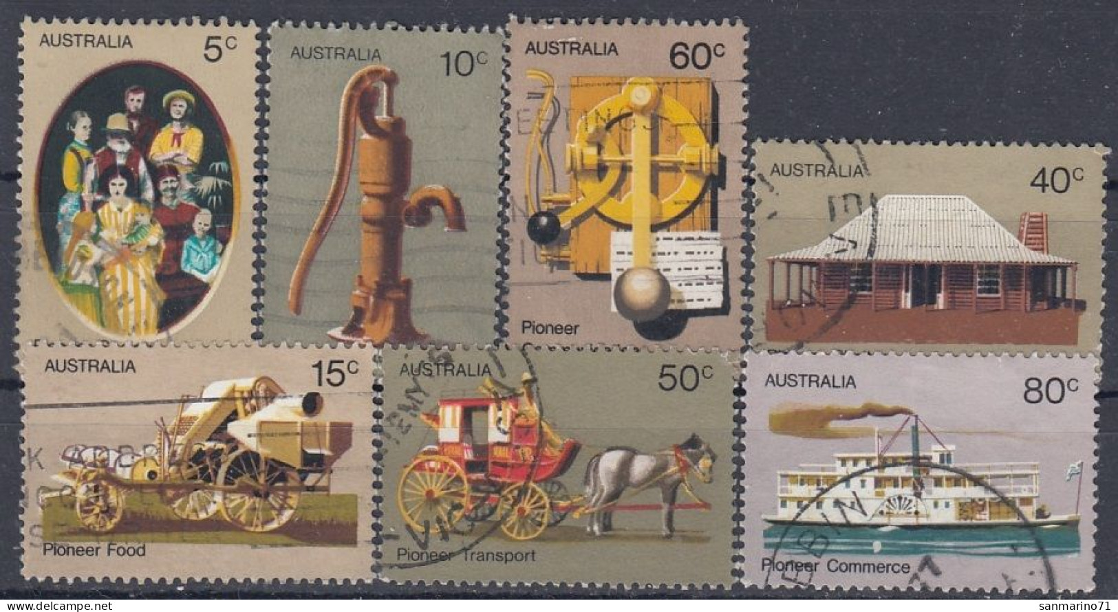 AUSTRALIA 504-510,used,falc Hinged - Gebruikt