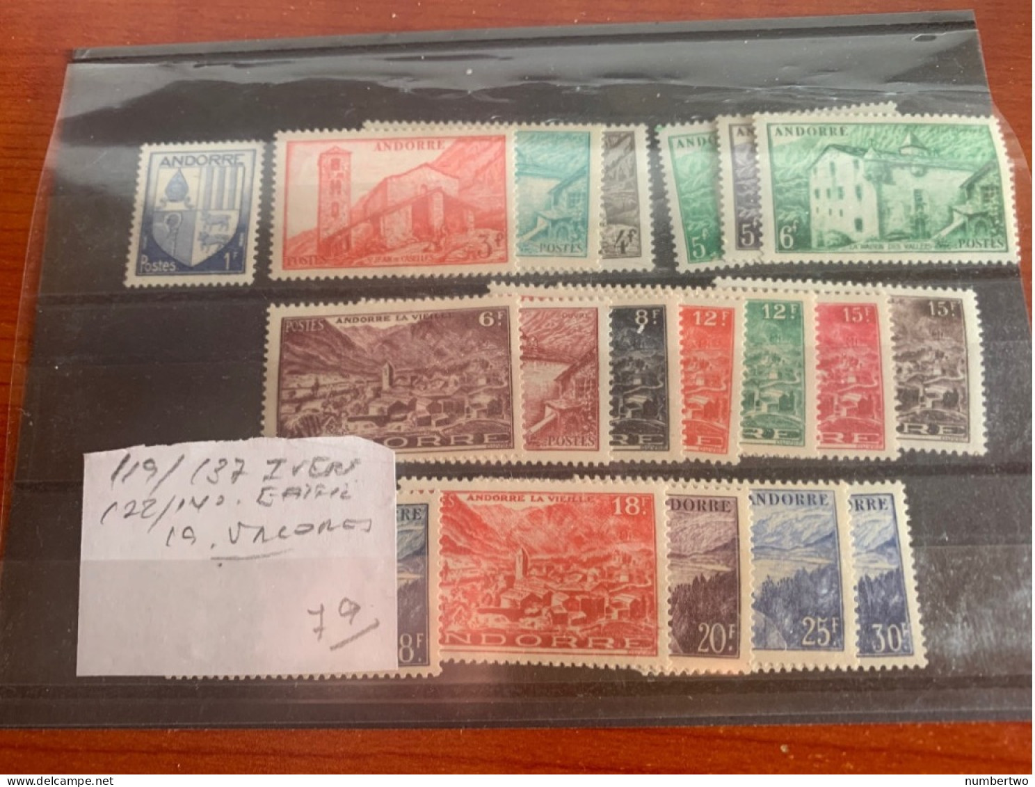 ANDORRA FRANCESA  Nº 121/137 IVERT  122/140 EDIFIL (SIN CHARNELA NI DEFECTOS) - Unused Stamps