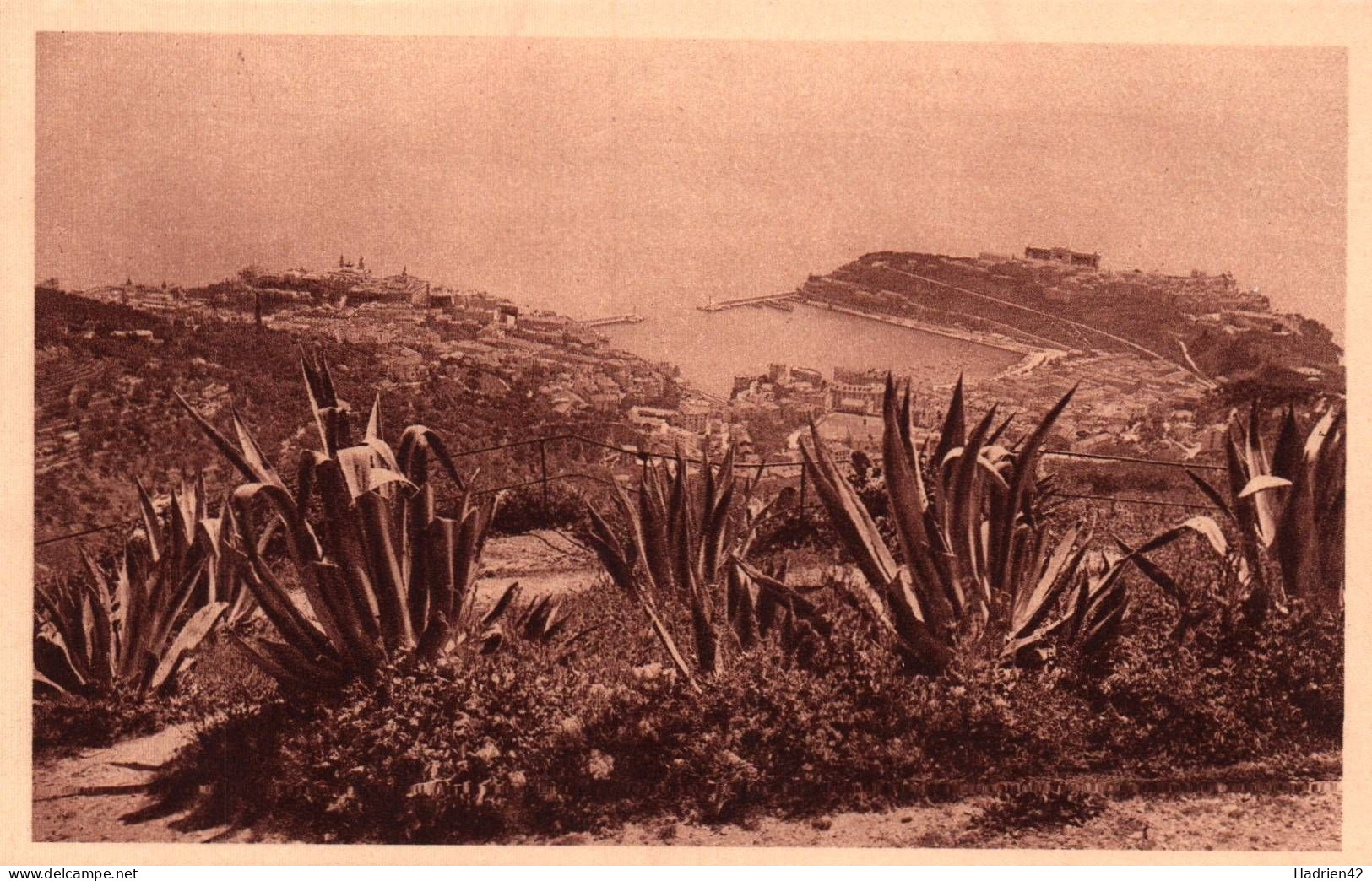 RECTO/VERSO - CPA - MONACO - VUE DE LA TURBIE - EXCURSION DE LA GRANDE CORNICHE - Panoramische Zichten, Meerdere Zichten