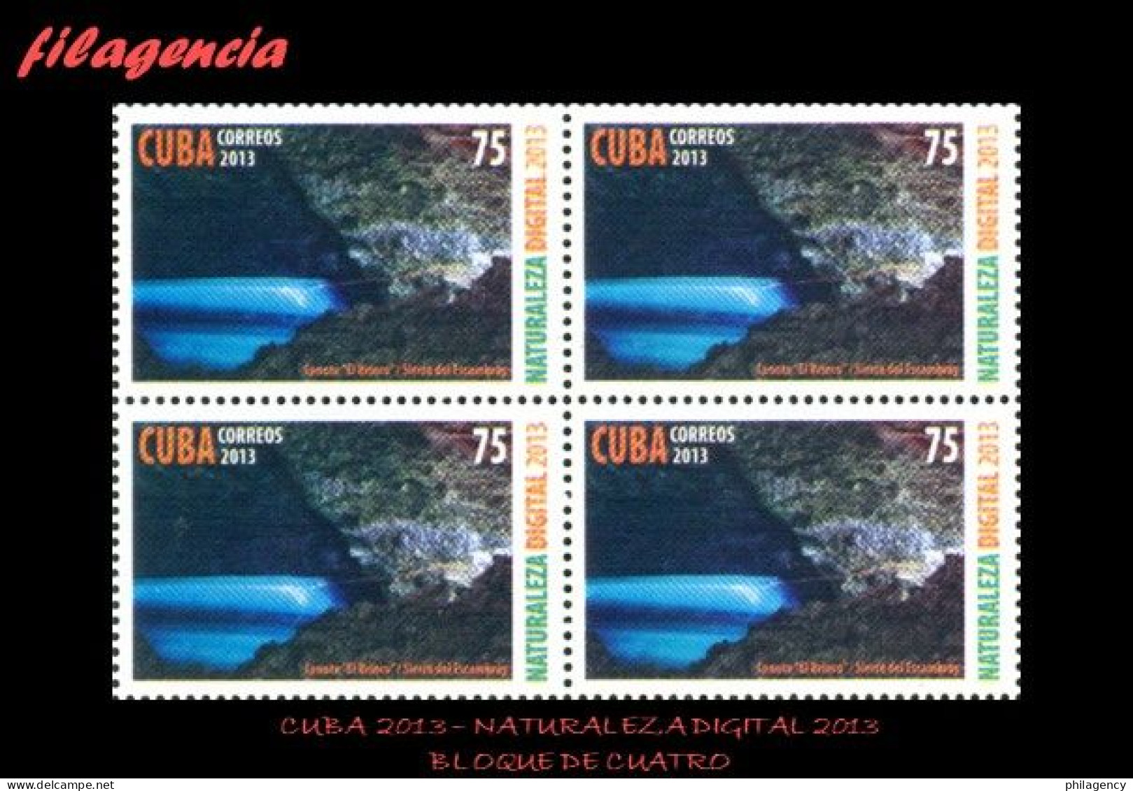 CUBA. BLOQUES DE CUATRO. 2013-31 NATURALEZA DIGITAL - Unused Stamps