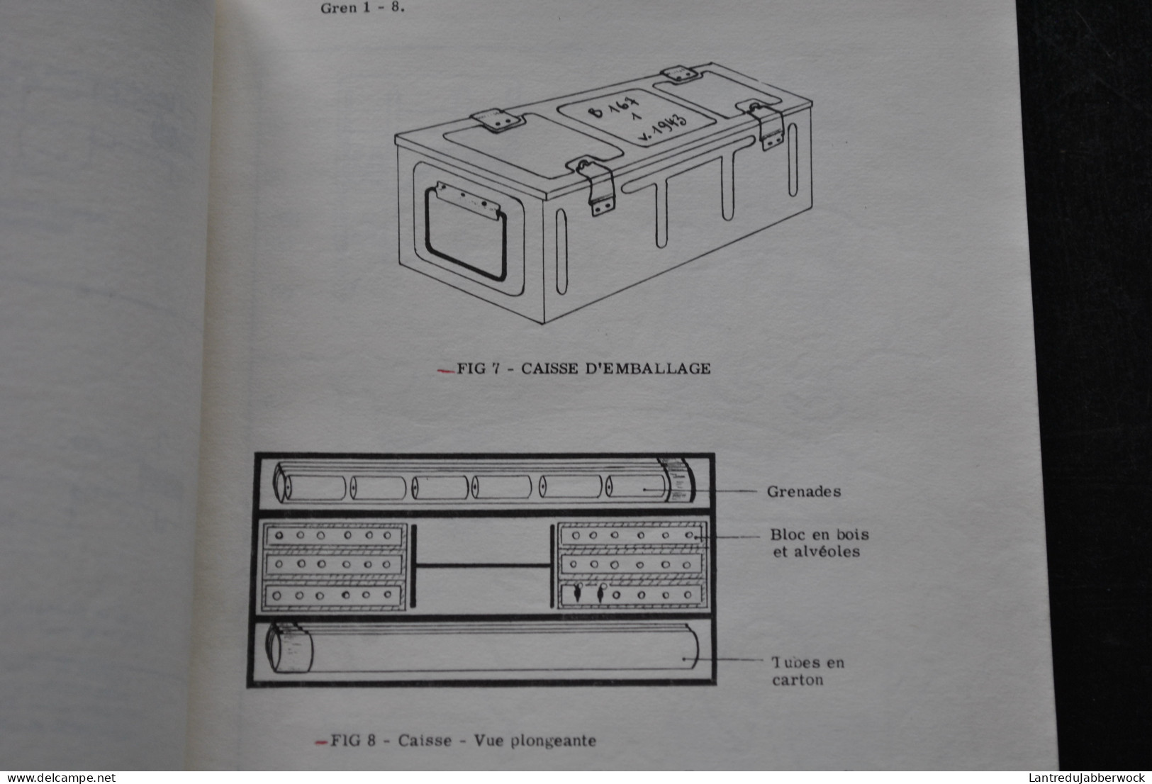 Les Grenades Précis N°EI/2341 1963 Défensive Offensive Anti-chars 75 Lacrymogène MKIV Fusée-Piège Armée Belge  - Sonstige & Ohne Zuordnung