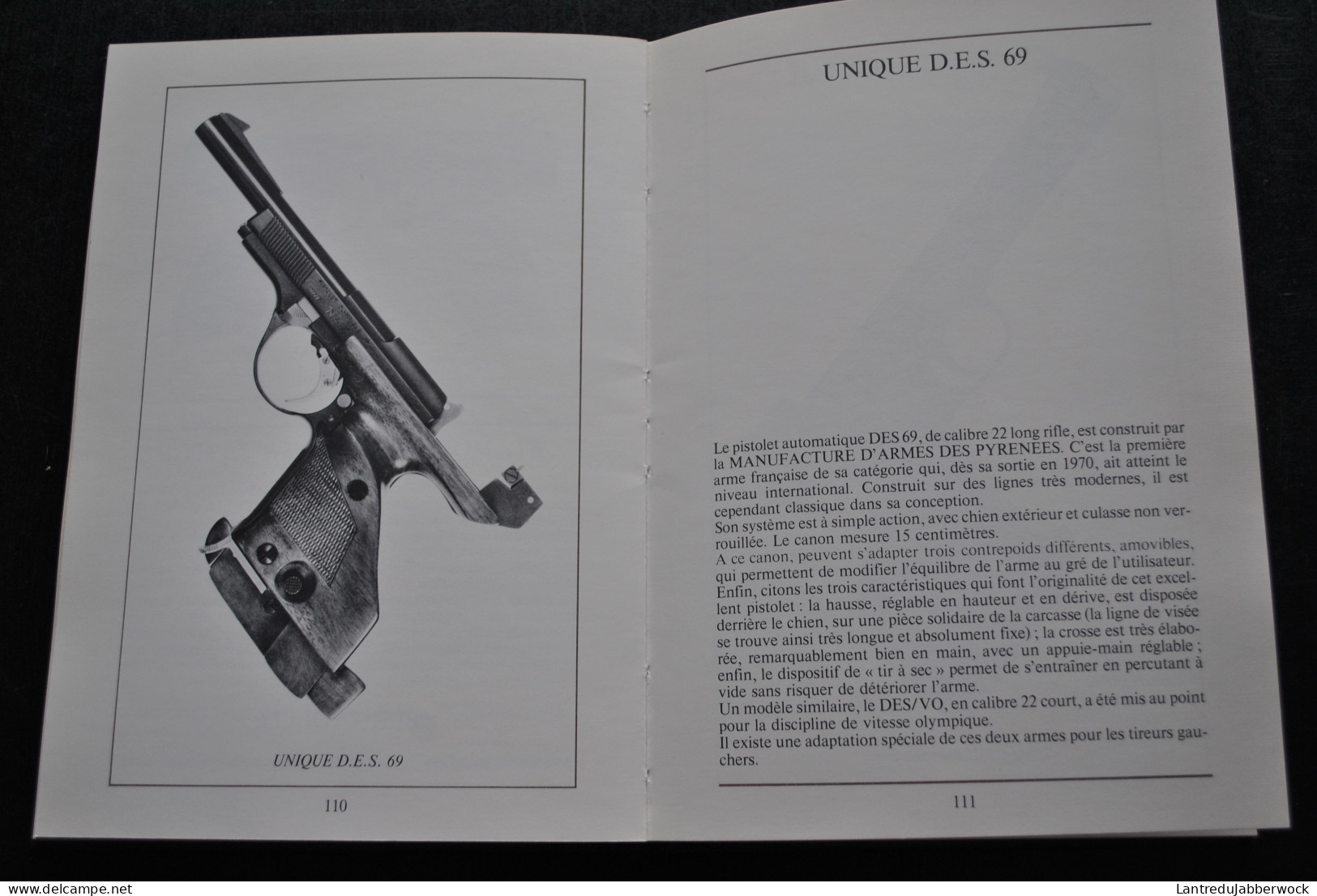 Le Gastinne Renette des armes de poing Garnier 1978 Colt python Heckler und Koch Walther FN Browning Unique Mauser Luger