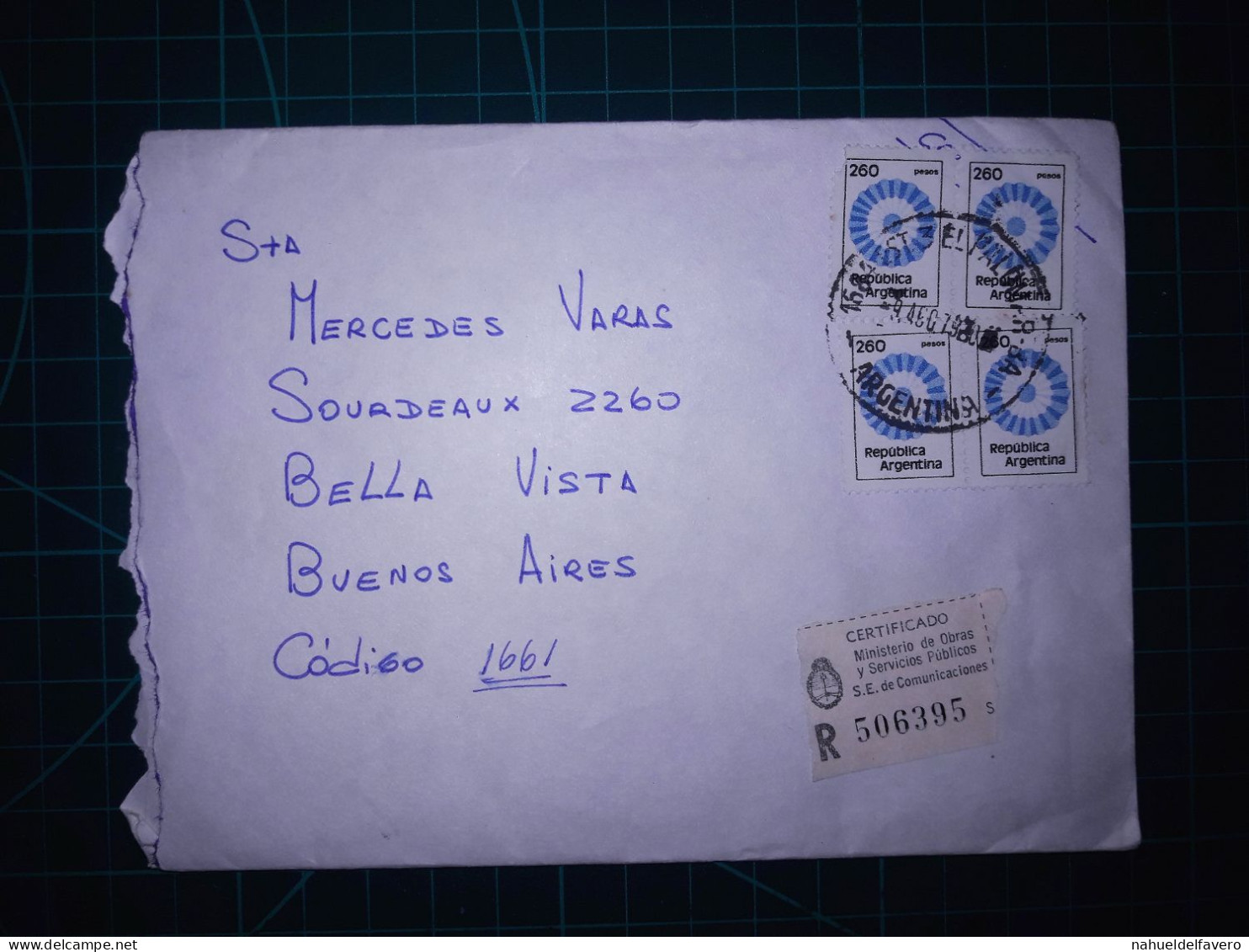 ARGENTINE; Enveloppe Avec Une Variété De Timbres-poste Distribués à Buenos Aires. Année 1979. - Usados