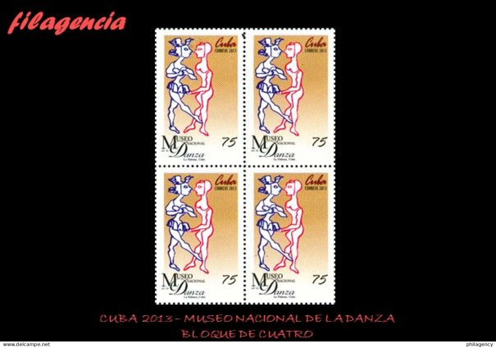 CUBA. BLOQUES DE CUATRO. 2013-41 XV ANIVERSARIO DEL MUSEO NACIONAL DE LA DANZA - Ungebraucht