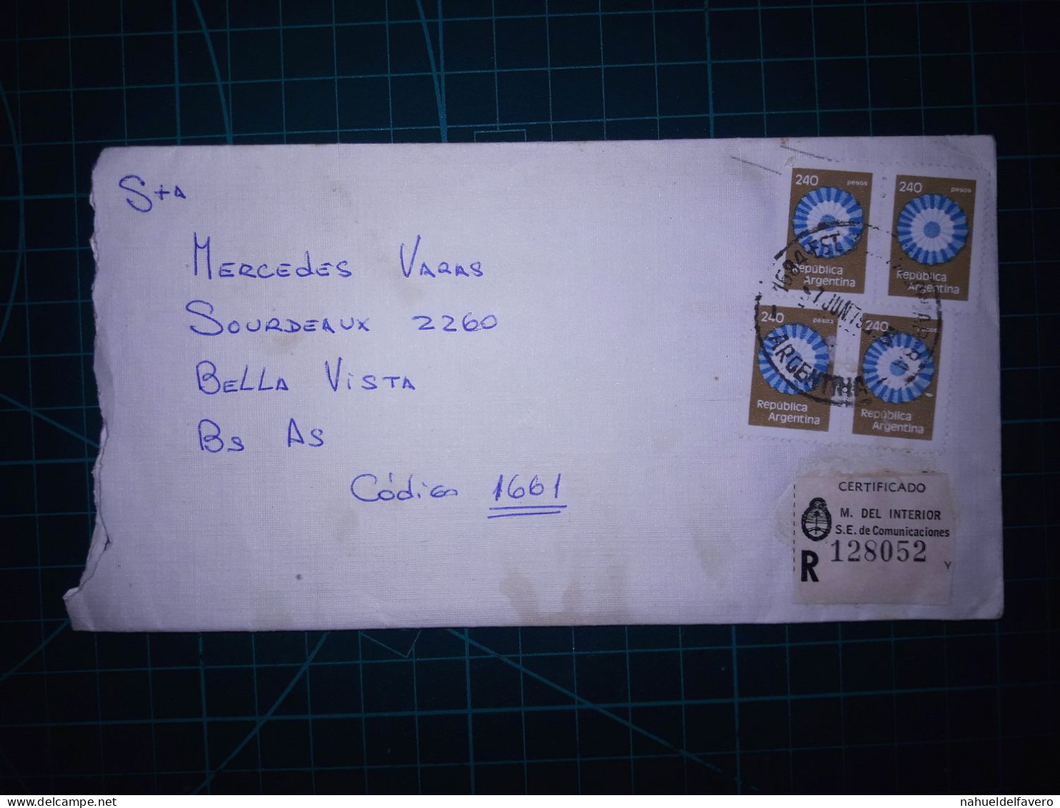 ARGENTINE; Enveloppe Avec Une Variété De Timbres-poste Distribués à Buenos Aires. Année 1979. - Gebraucht