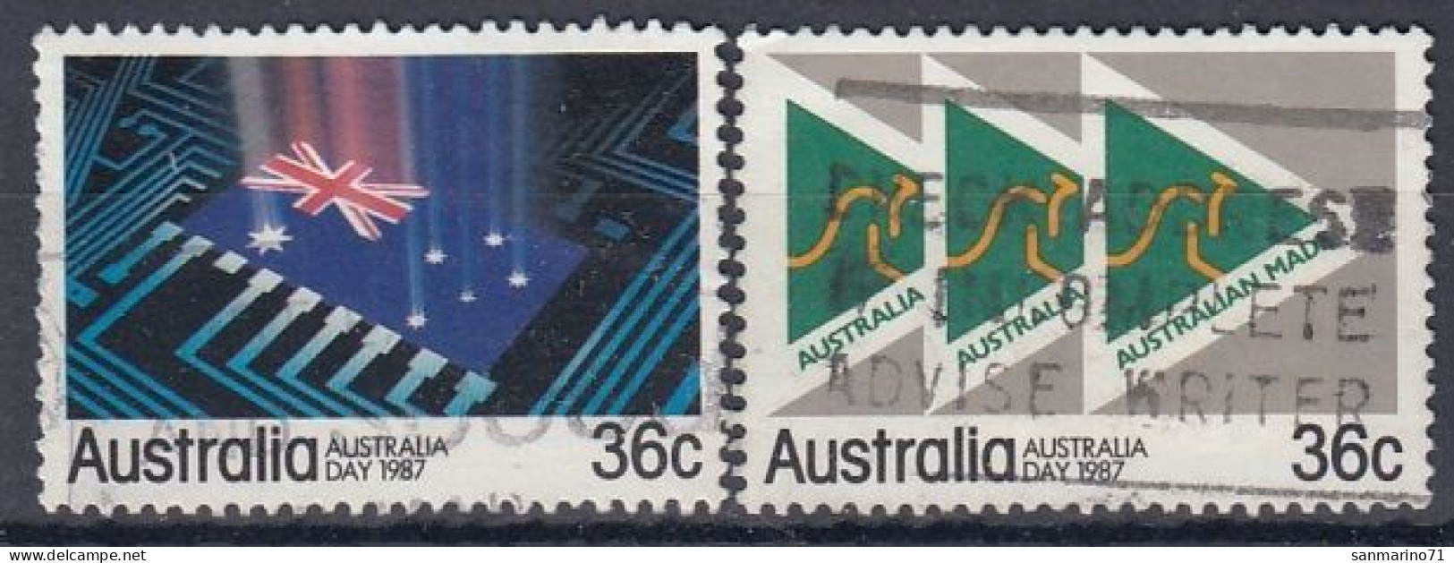 AUSTRALIA 1013-1014,used,falc Hinged - Used Stamps