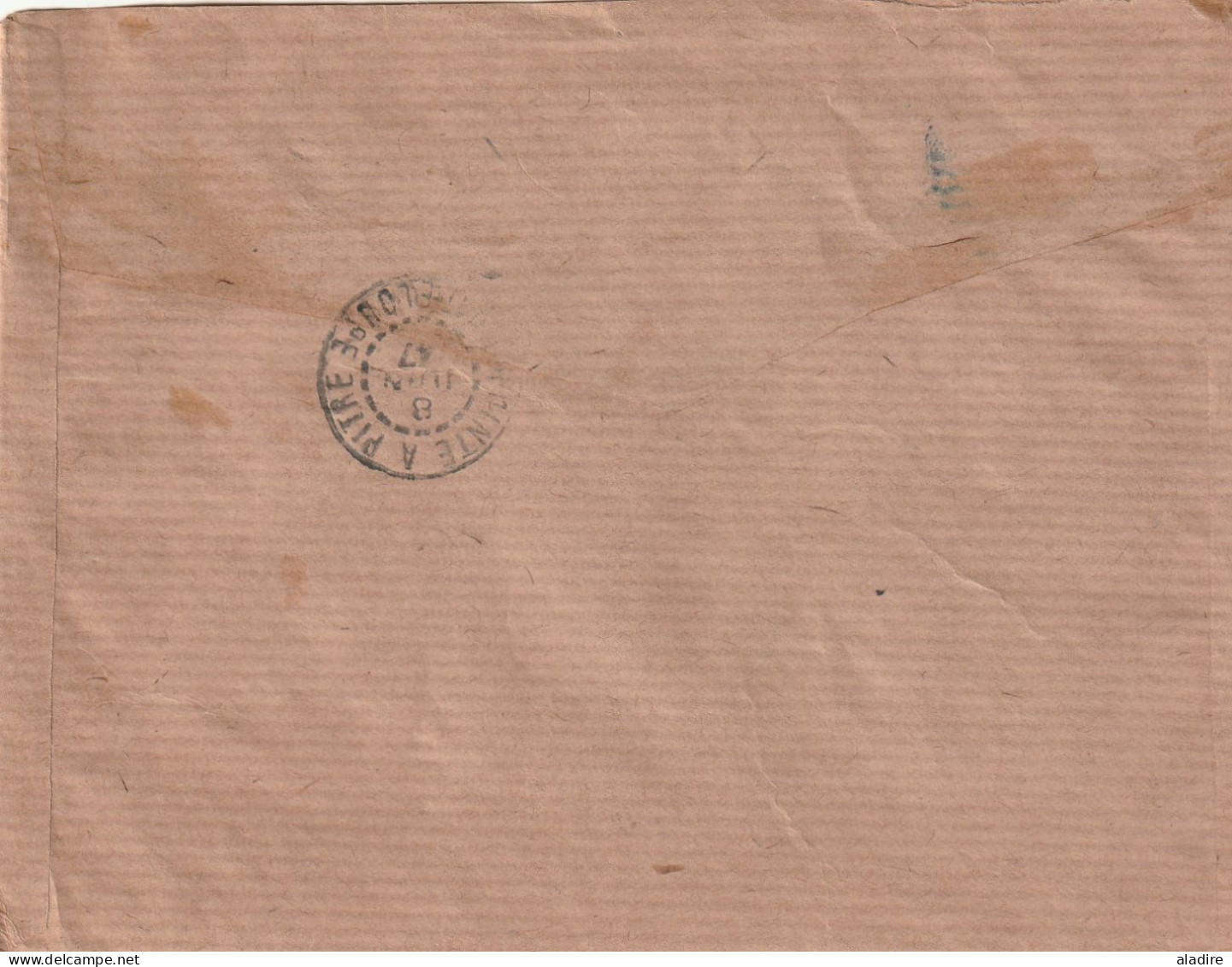 1818/1947 - petite collection de 18 lettres maritimes, carte postale, enveloppes, 1 devant de GUADELOUPE  (36 scans)