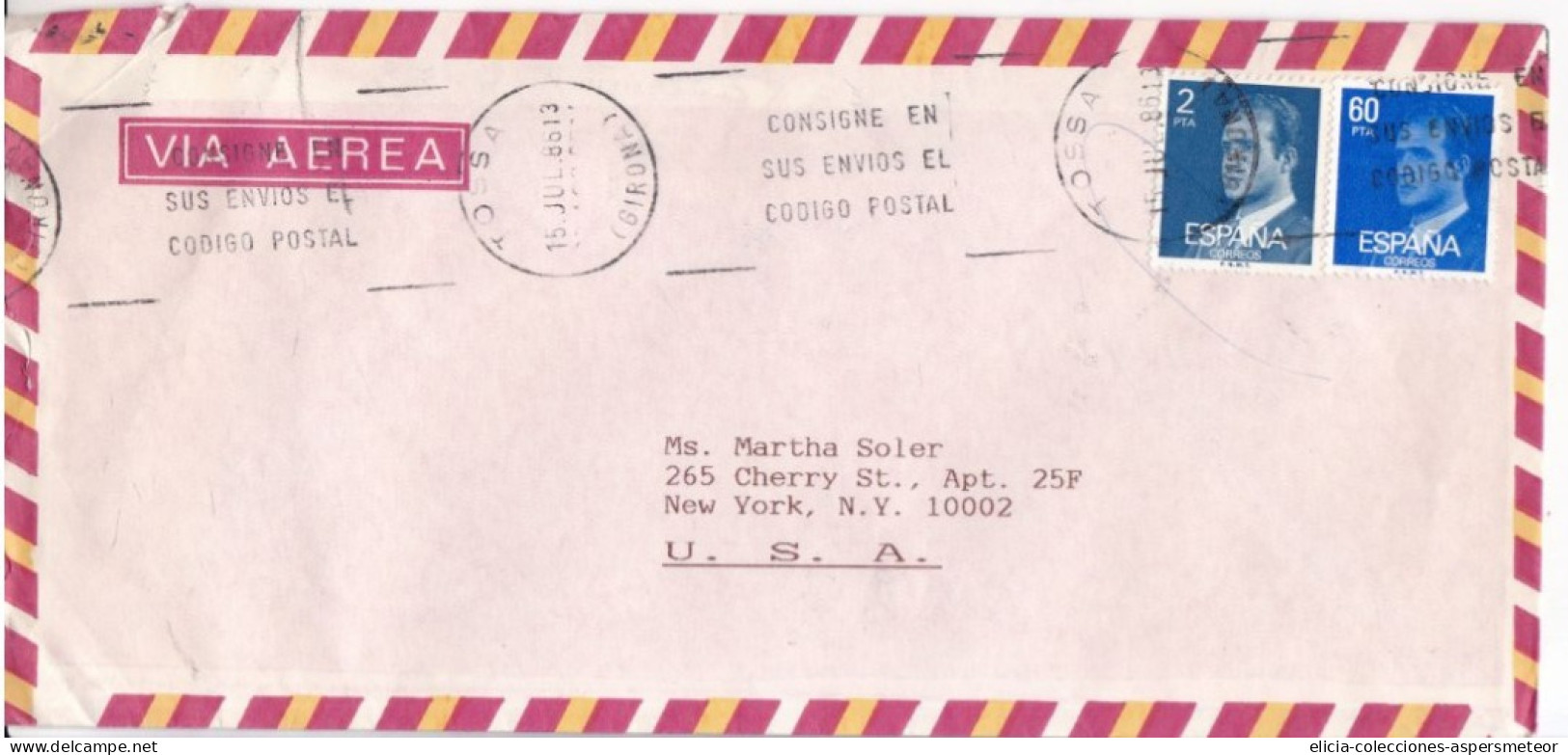 Spain - 1986 - Airmail - Letter - Sent From Barcelona To Buenos Aires, Argentina - Caja 30 - Briefe U. Dokumente