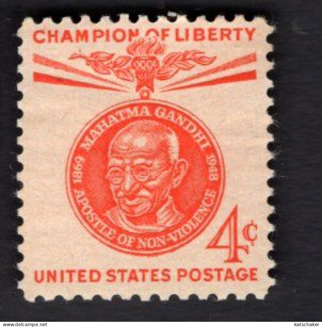 219953034 1961 SCOTT 1174 (XX) POSTFRIS MINT NEVER HINGED -  Champion Of Liberty - GANDHI - Nuovi