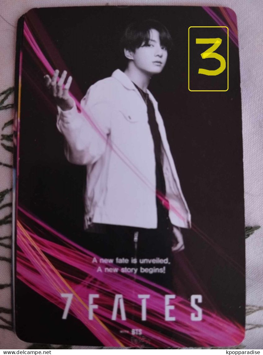 Photocard K POP Au Choix  BTS  7fates Chakho  Jungkook - Objets Dérivés