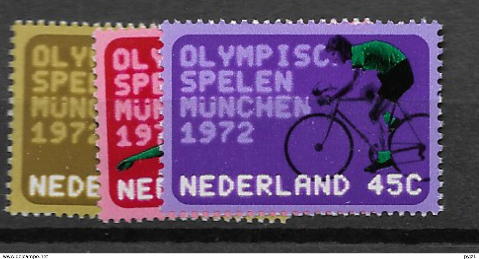 1972 MNH Netherlands, NVPH 1012-14 Postfris - Ongebruikt