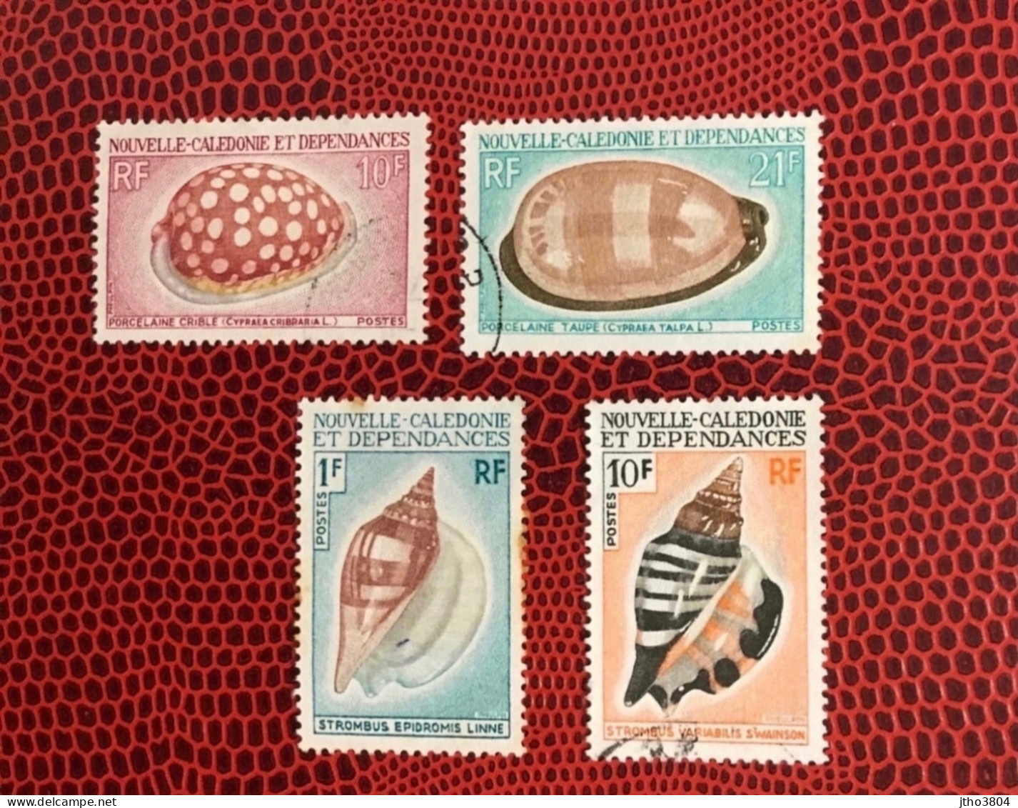 NOUVELLE CALEDONIE 1970 4v Used YT 368 / 371  Mi Conchas Shells Muscheln Conchoglie CALEDONIA - Schelpen