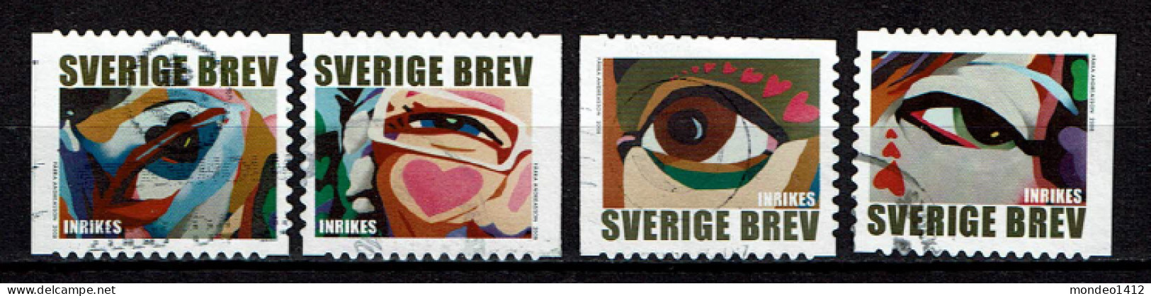 Sweden 2008 - Art Peinture, Yeux Par Le Peintre Andreasson,  Want To See You - Used - Used Stamps