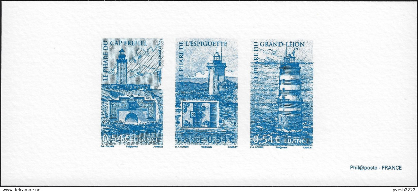 France 2007 Y&T 4112 à 4117. 2 Feuillets De Luxe. Les Phares. Cap Fréhel, Grau-du-Roi, Chaussée De Sein, Porquerolles... - Faros