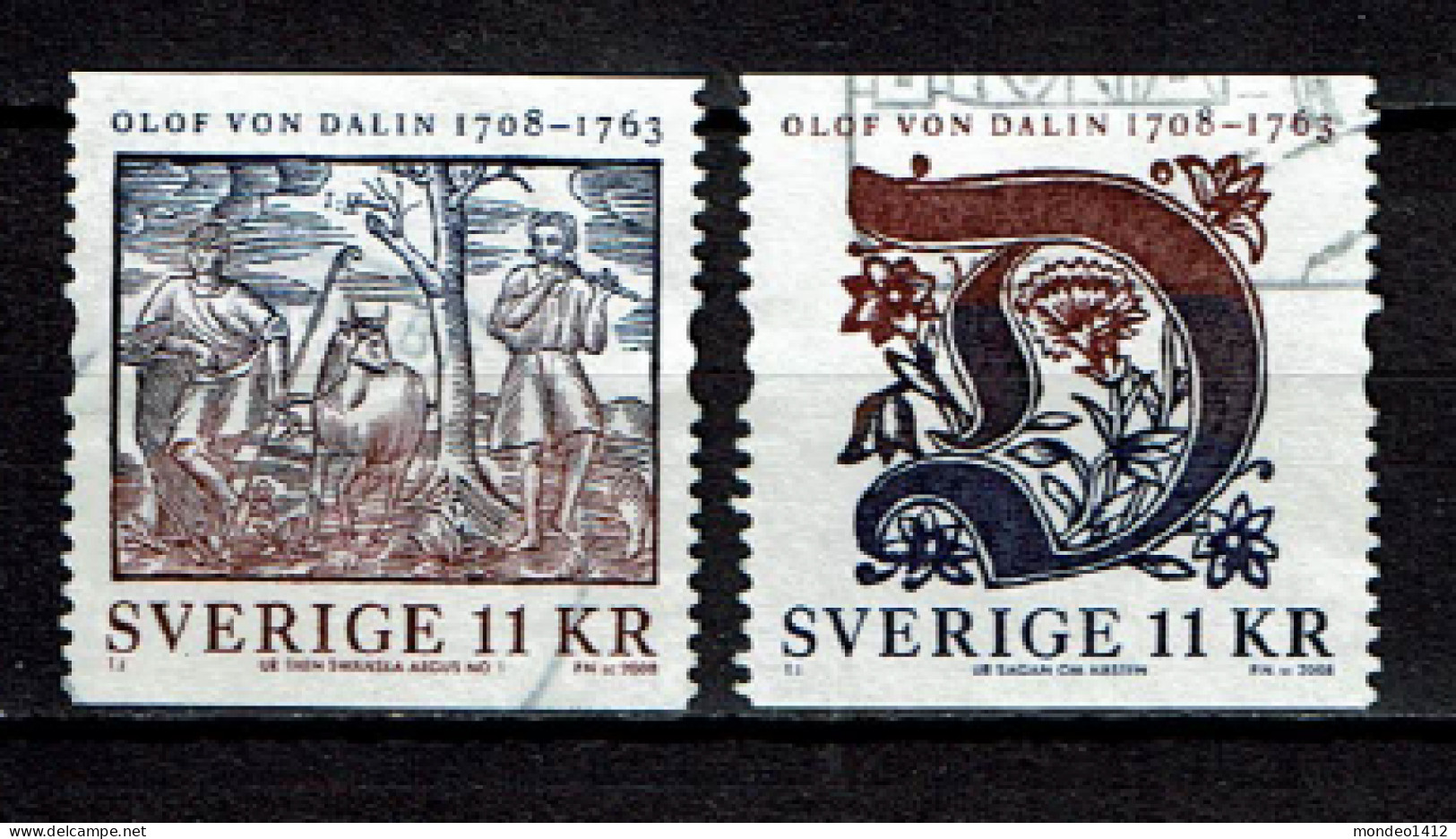 Sweden 2008 - Olof Von Dalin, Ecrivain, Historien - Used - Used Stamps
