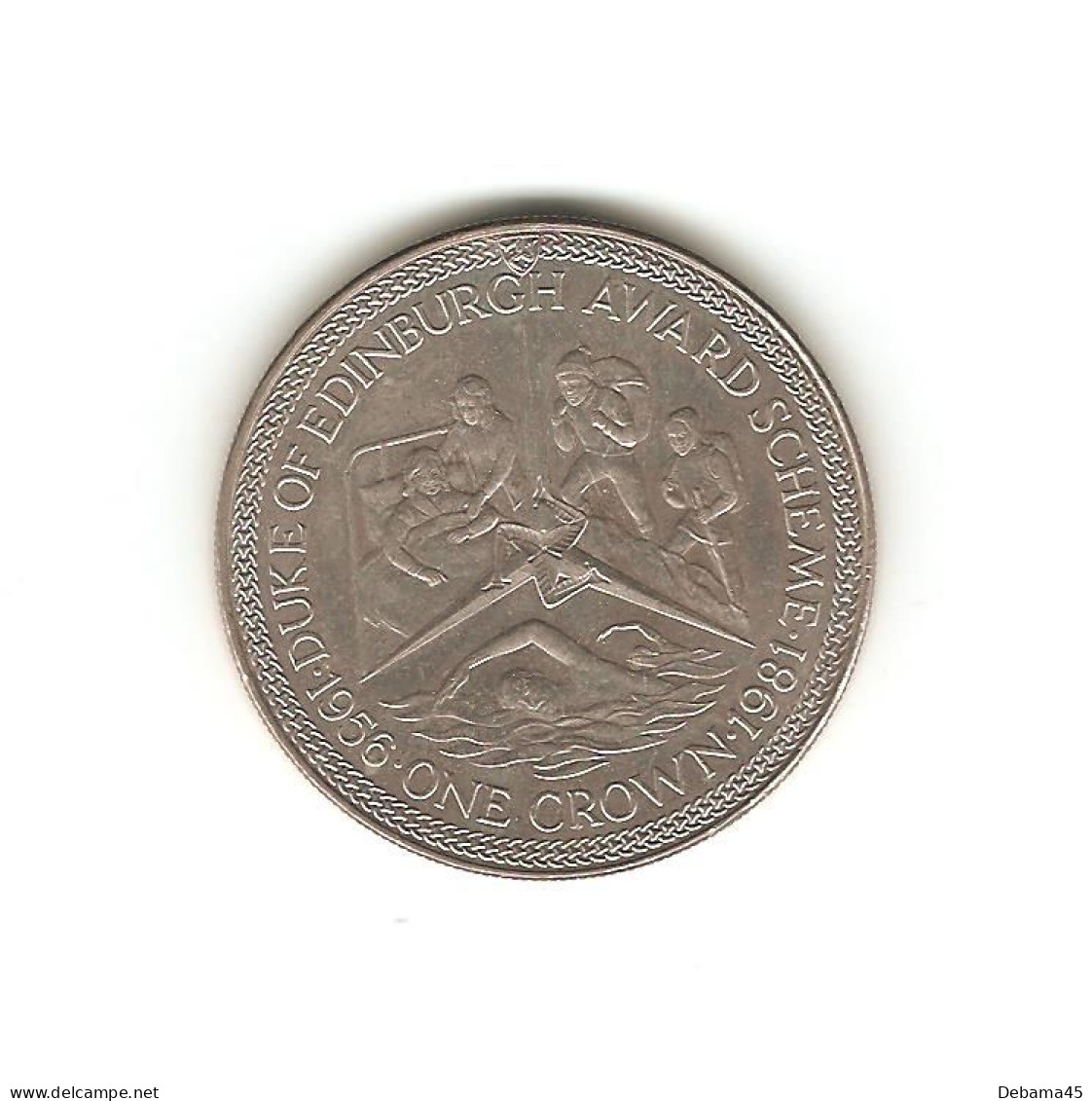 483/ ILE DE MAN : Elizabeth II : 1 Crown 1981 (copper-nickel - 28.65 Grammes) Duke Of Edinburgh, Award Scheme - Eiland Man