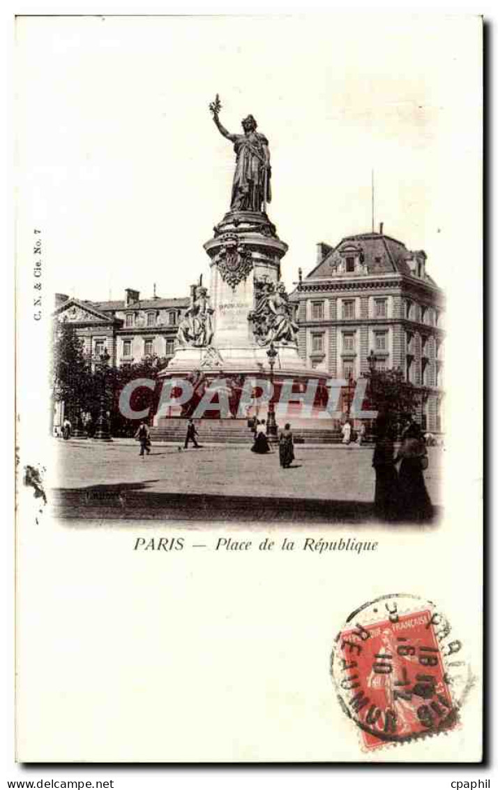 CPA Paris Place De La Republique - Arrondissement: 03