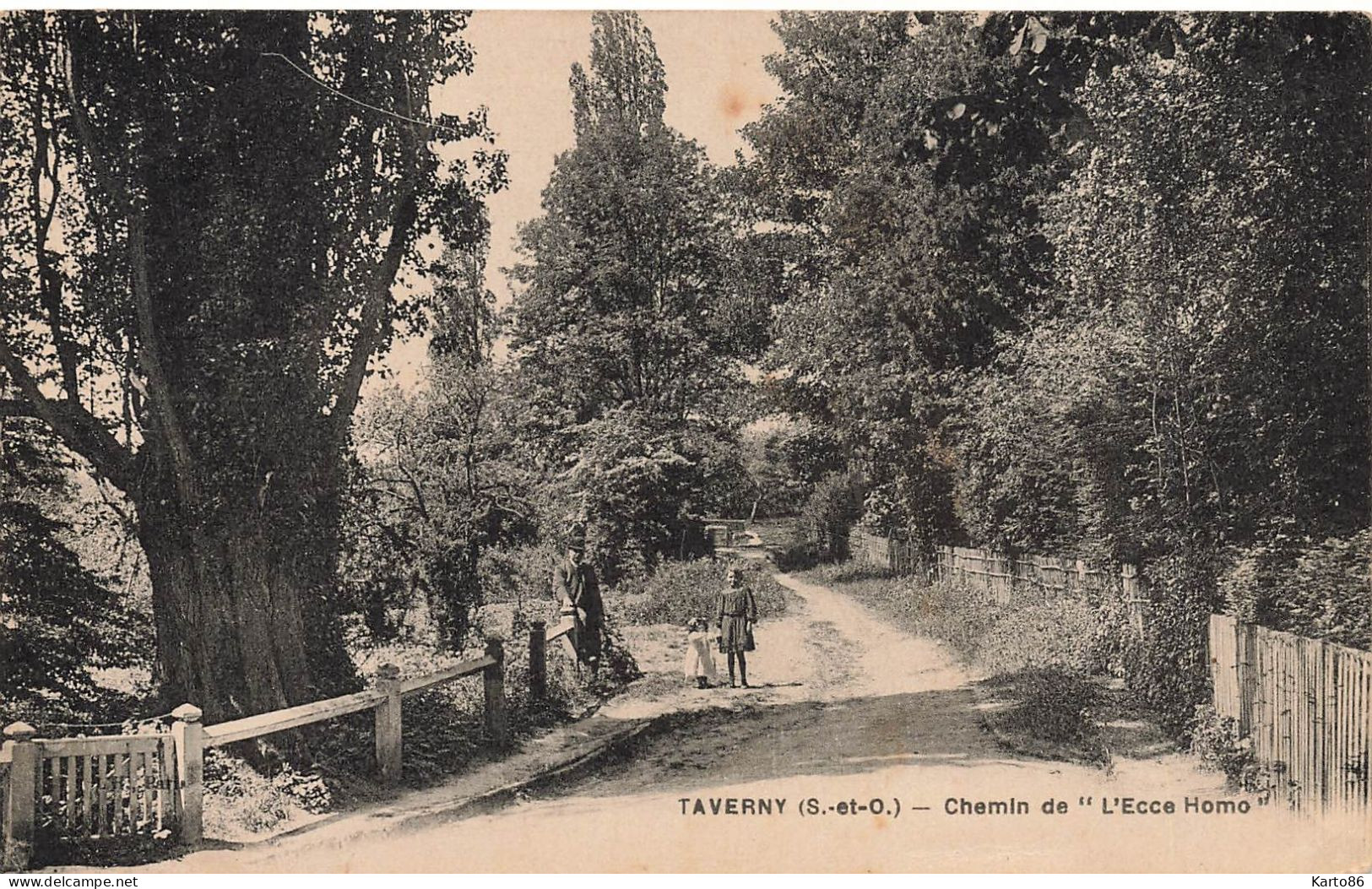 Taverny * Chemin De L'ecce Homo * Enfants Villageois - Taverny