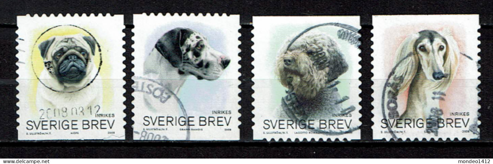 Sweden 2008 - Chiens, Dogs, Honden - Used - Gebruikt