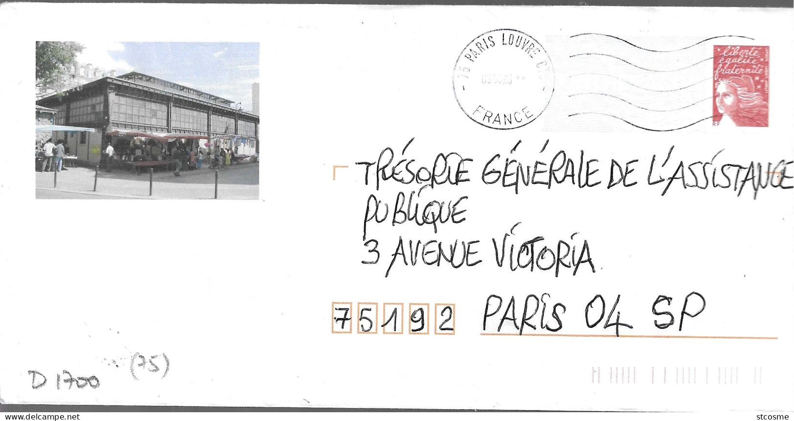 D1700 Entier Postal / Postal Stationnery / PSE - PAP Luquet - Les Marchés Parisiens Du 18° (75) Lot B9K/0201982 - PAP: Ristampa/Luquet