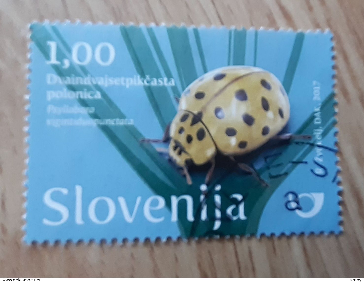 SLOVENIA 2017 Ludybug Used Stamp - Slovenia