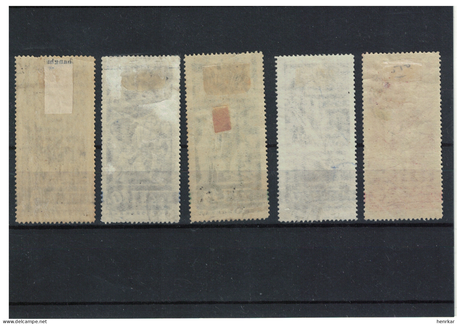 Russia 1935 Anti-War Propaganda Mi.494-498 Full Set Used - Used Stamps