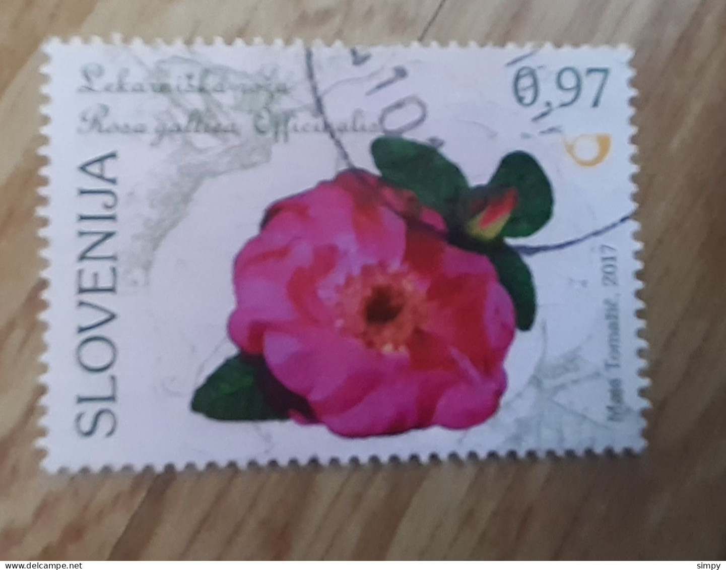 SLOVENIA 2017 Flowers Used Stamp - Slovenia