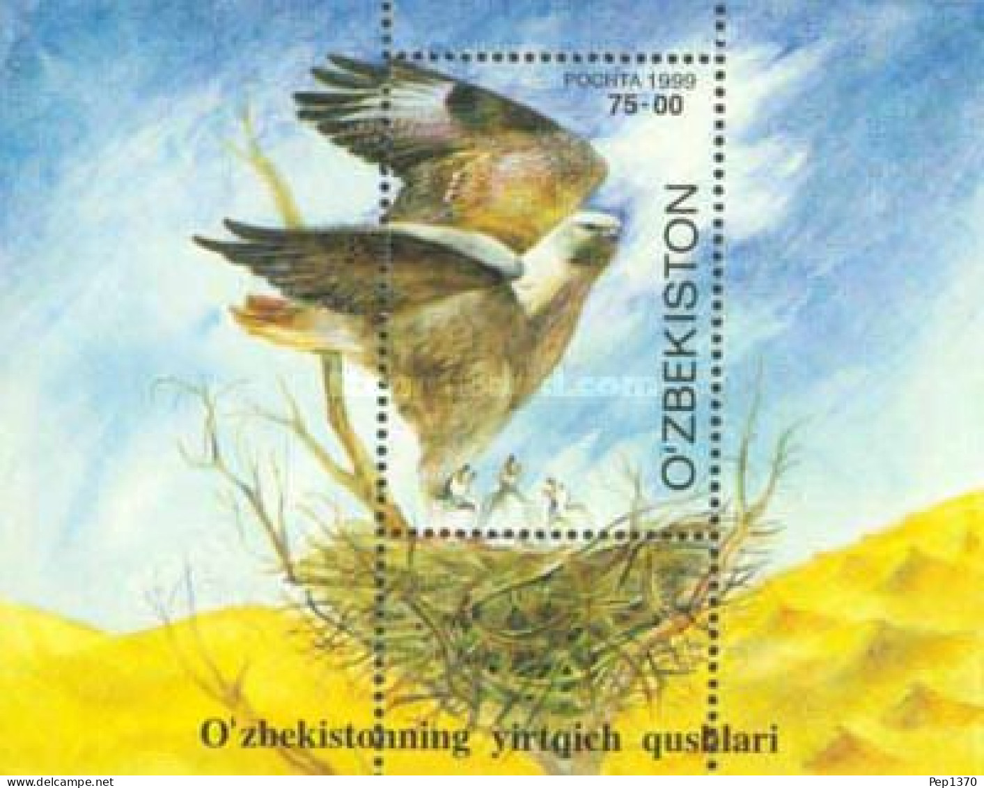 UZBEKISTAN 1999 - AVES - PAJAROS - YVERT HB-18** - Uzbekistán