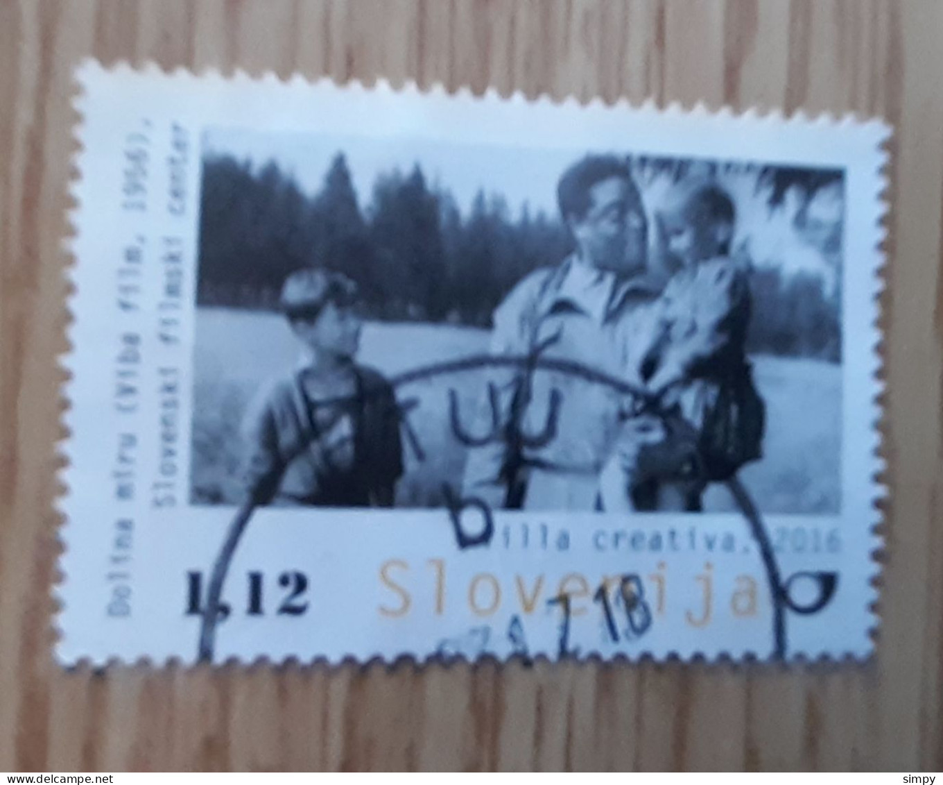 SLOVENIA 2016 Movie Dolina Miru Used Stamp - Slovenia