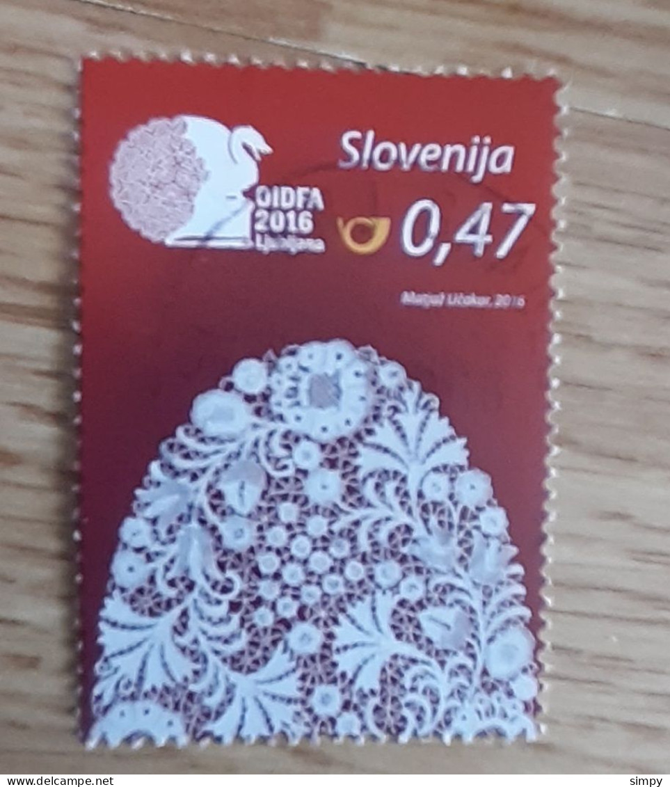 SLOVENIA 2016 Lace OIDFA Used Stamp - Eslovenia