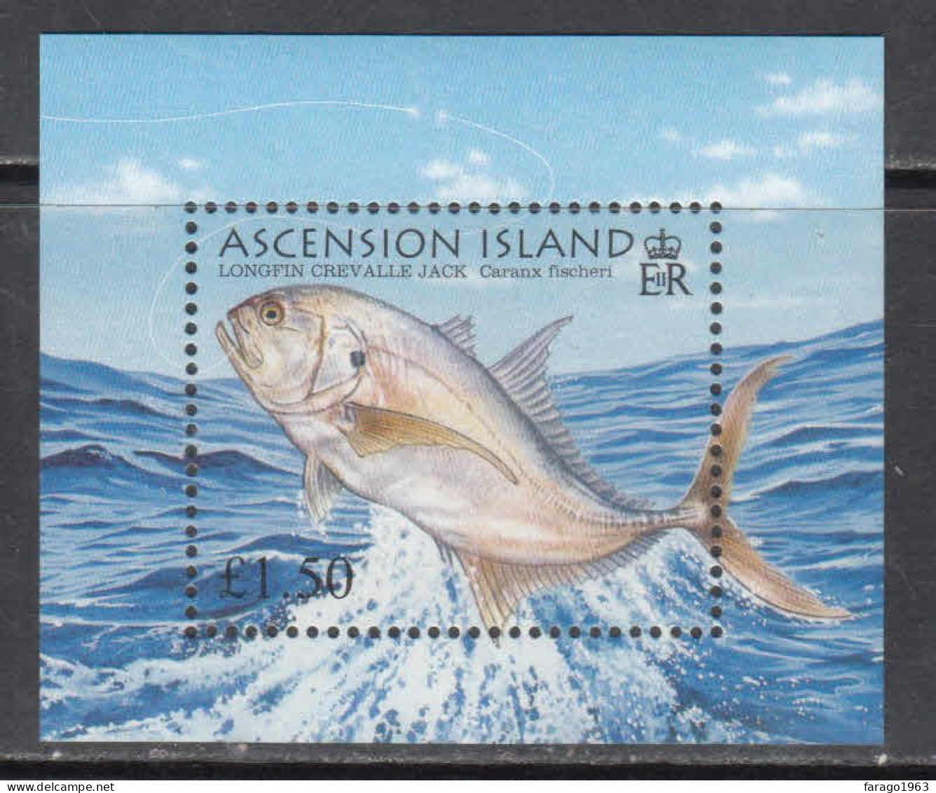 2006 Ascension Tuna Fish Souvenir Sheet MNH - Ascensión