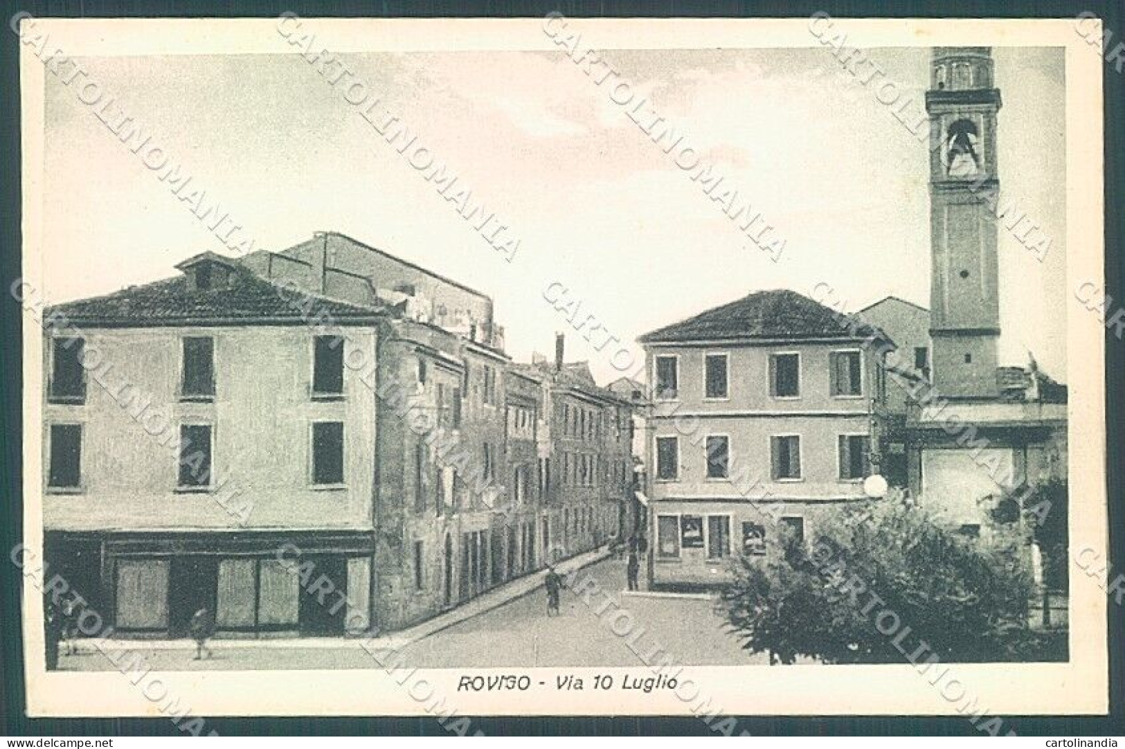 Rovigo Città Chiesa Via 10 Luglio Cartolina JK4752 - Rovigo