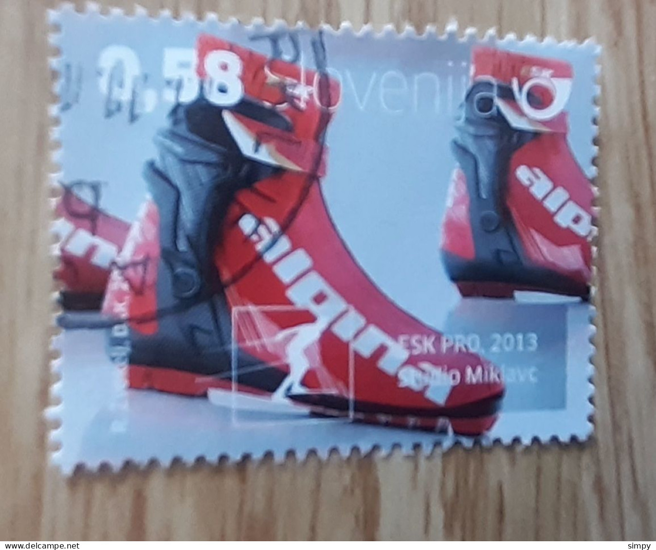 SLOVENIA 2015 Alpina Boots Used Stamp - Eslovenia