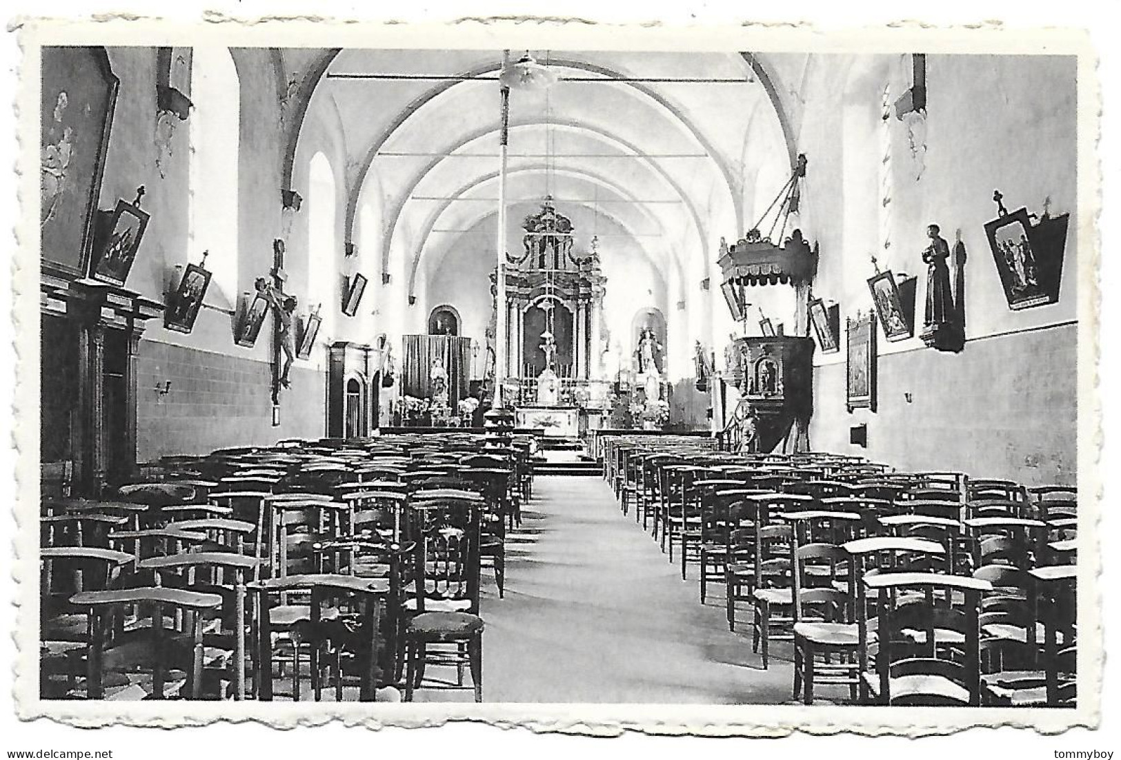 CPA Amougies, Eglise St-Bavon - Kluisbergen