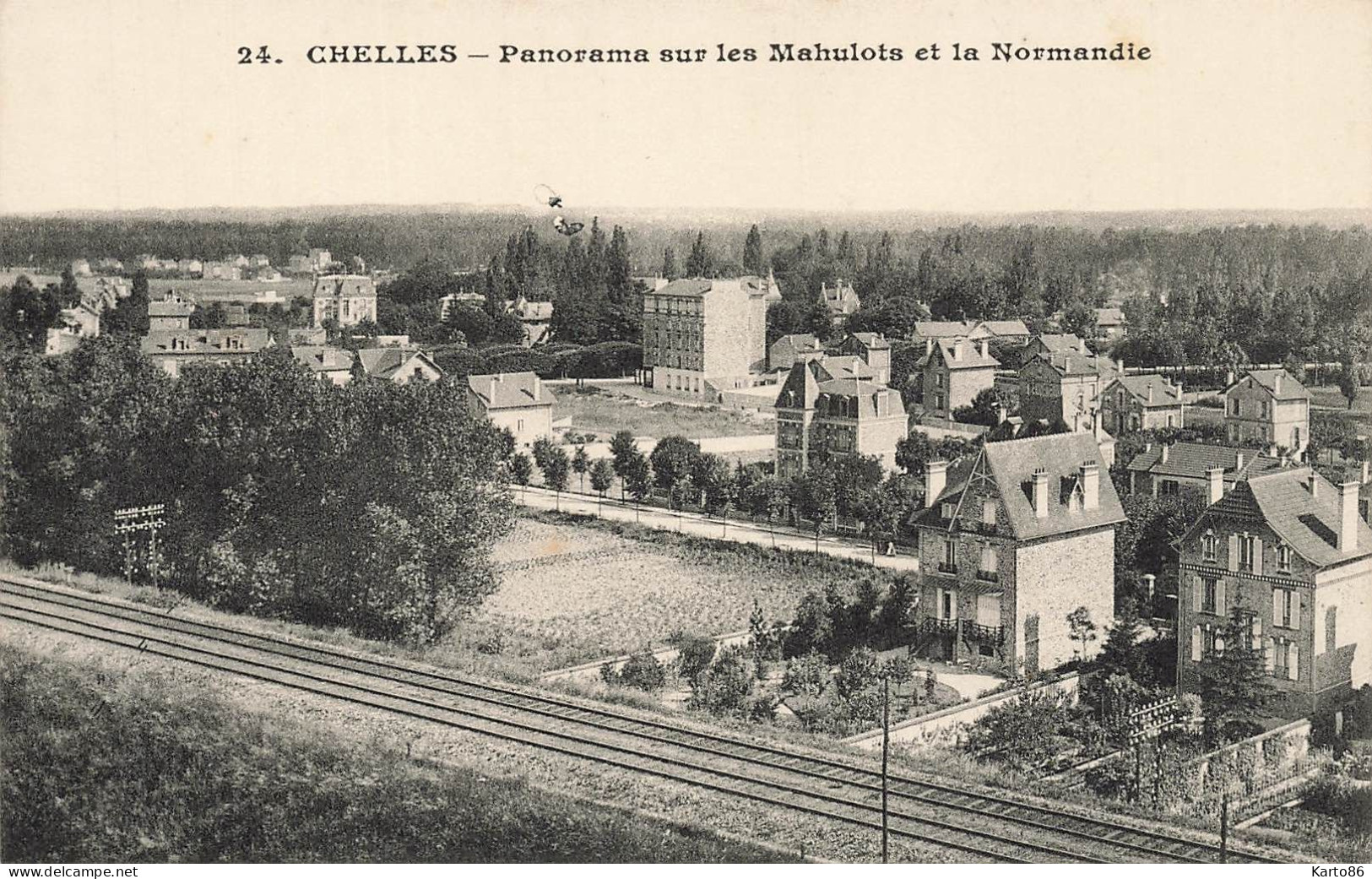 Chelles * Rails Ligne Chemin De Fer Seine Et Marne , Panorama Sur Les Mahulots Et La Normandie * Quartier - Chelles