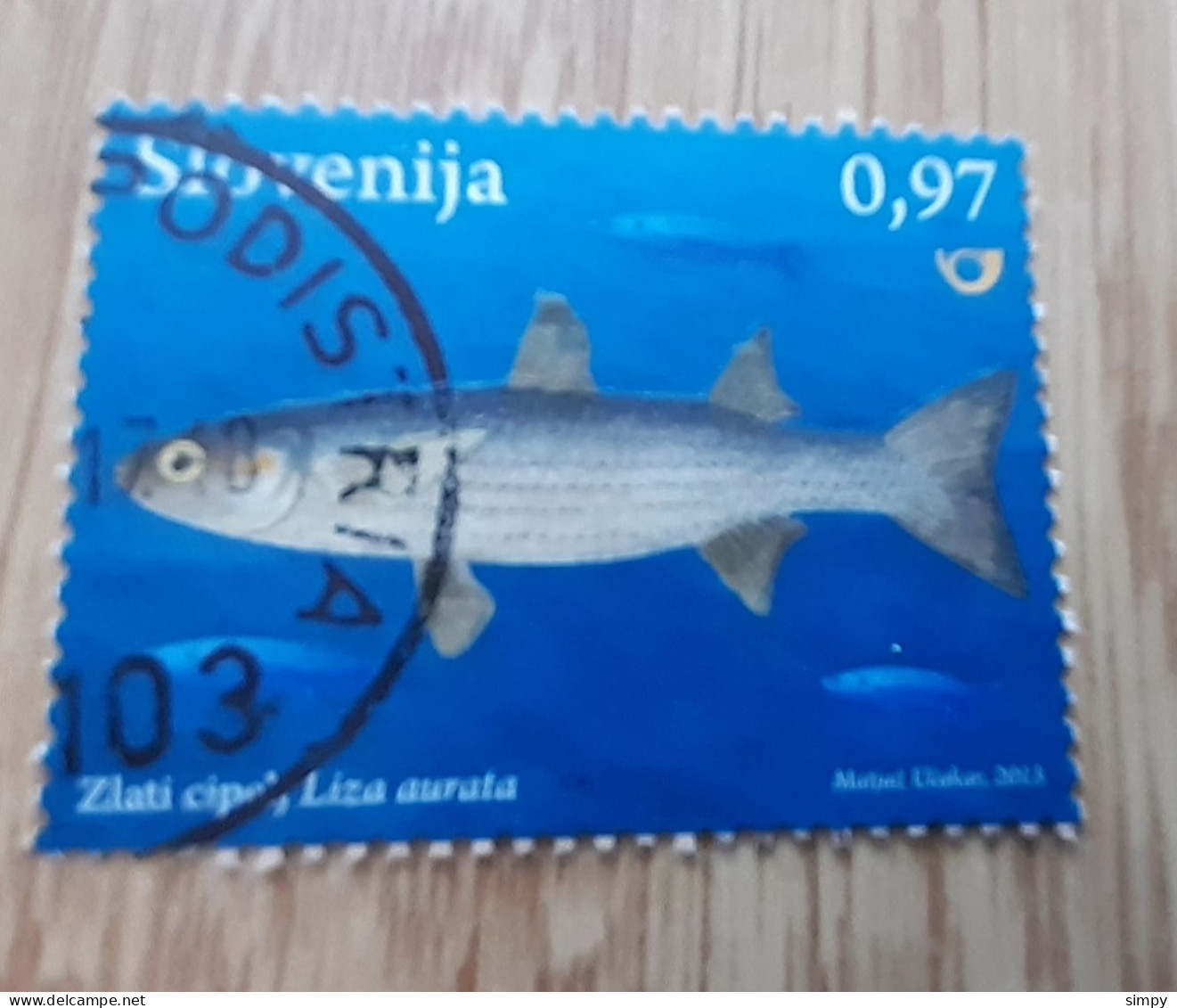 SLOVENIA 2013 Fish Used Stamp - Eslovenia