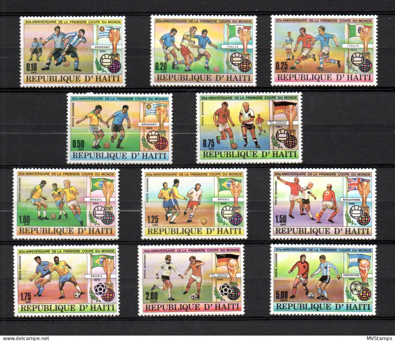 Haiti 1980 Set Soccer/Football Stamps (Michel 1374/84) MNH - Haití