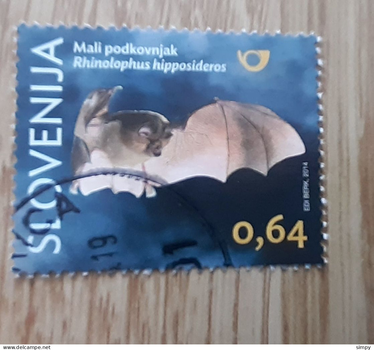 SLOVENIA 2014 Bat Used Stamp - Slovenia