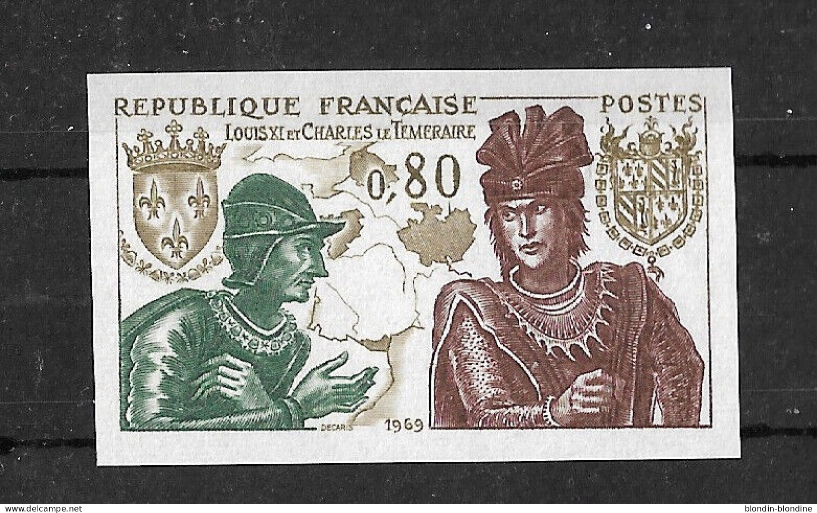 FRANCE YT 1616 NEUF** TB NON DENTELE - 1961-1970