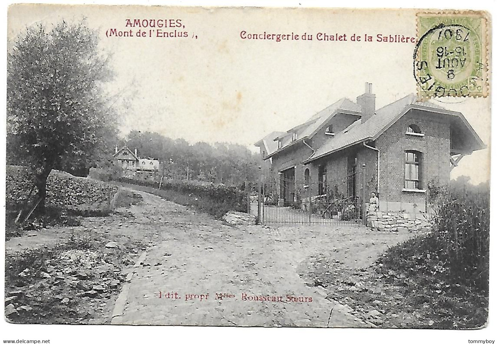 CPA Amougies, Conciergerie Du Chalet De La Sablière - Mont-de-l'Enclus