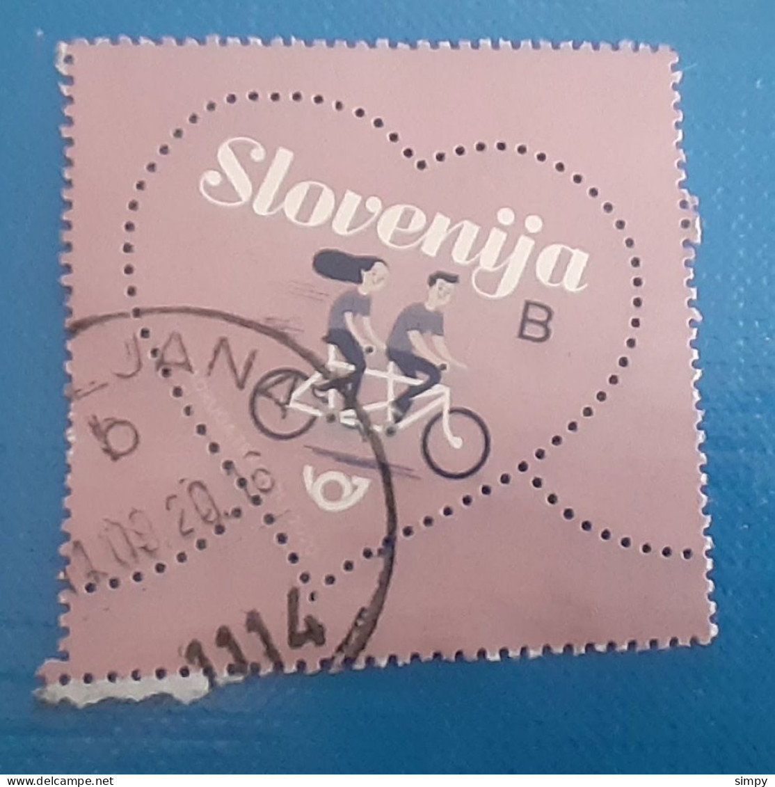 SLOVENIA 2020 Love Bike Used Stamp - Eslovenia