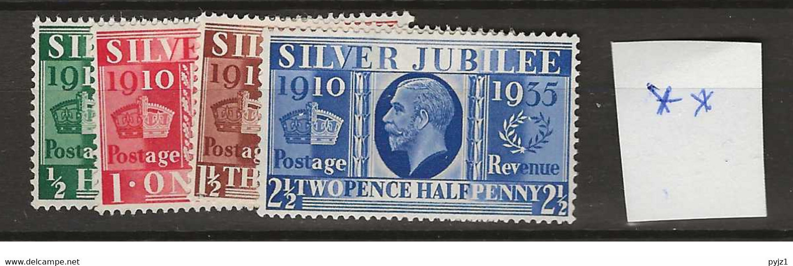 1935 MNH Great Britain Michel 189-92 Postfris** - Ungebraucht