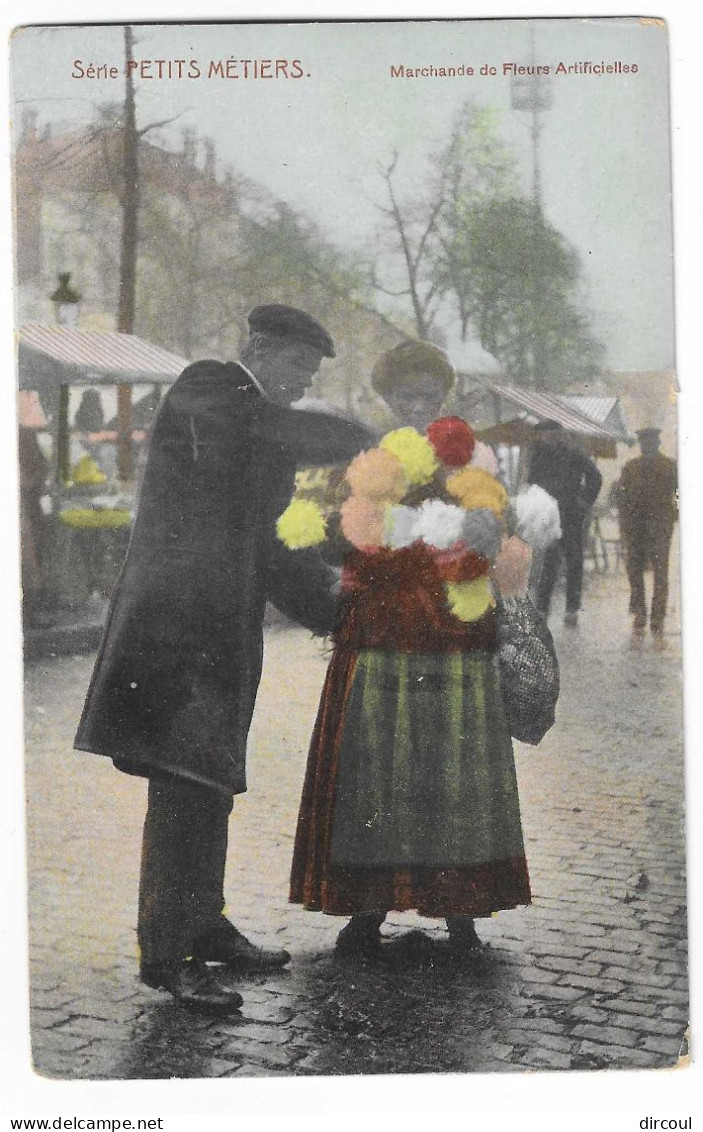 56223   Bruxelles  Petits  Métiers  Marchande  De Fleurs  Artificielles - Ambachten