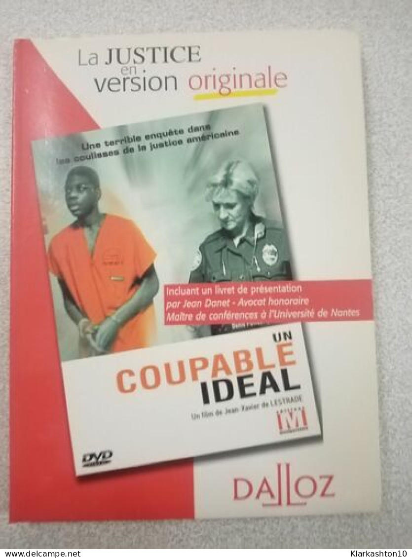 DVD Documentaire - Justice : Le Coupable Idéal - Otros & Sin Clasificación