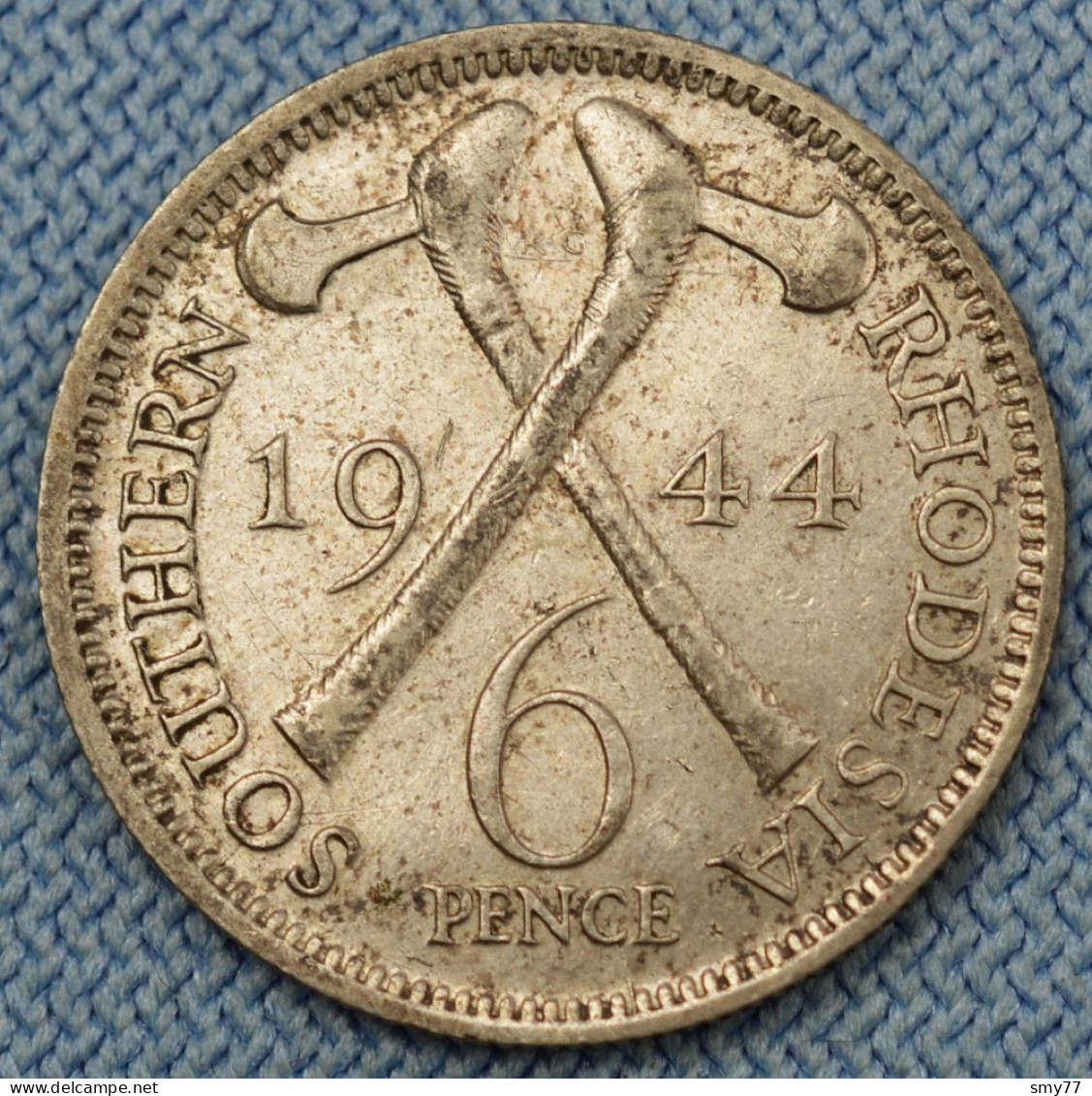 Southern Rhodesia • 6 Pence 1944 • George VI • Zimbabwe / Rhodésie Du Sud • [24-593] - Rhodesia
