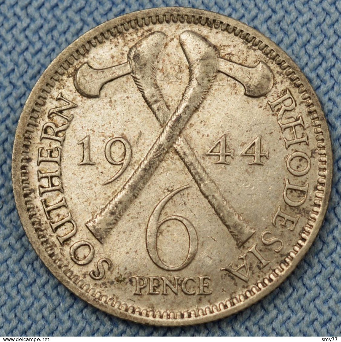 Southern Rhodesia • 6 Pence 1944 • George VI • Zimbabwe / Rhodésie Du Sud • [24-593] - Rhodésie