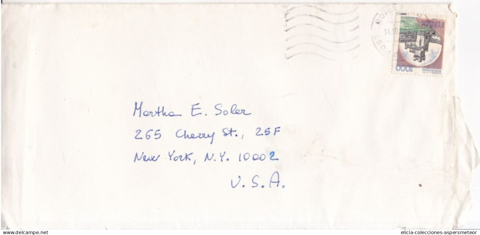 Italy - 1980 - Letter - Sent From Rome To New York, USA - Caja 30 - 1971-80: Usati