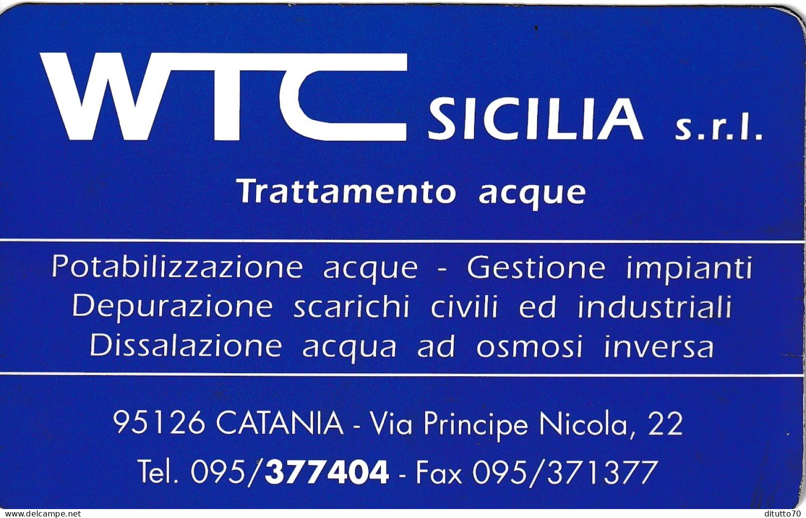 Calendarietto - WTC - Sicilia - Catania - Anno 1995 - Small : 1991-00